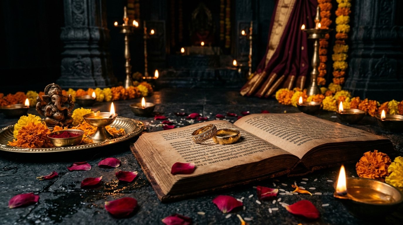 Vedic sacred rituals and scriptures for love marriage harmony